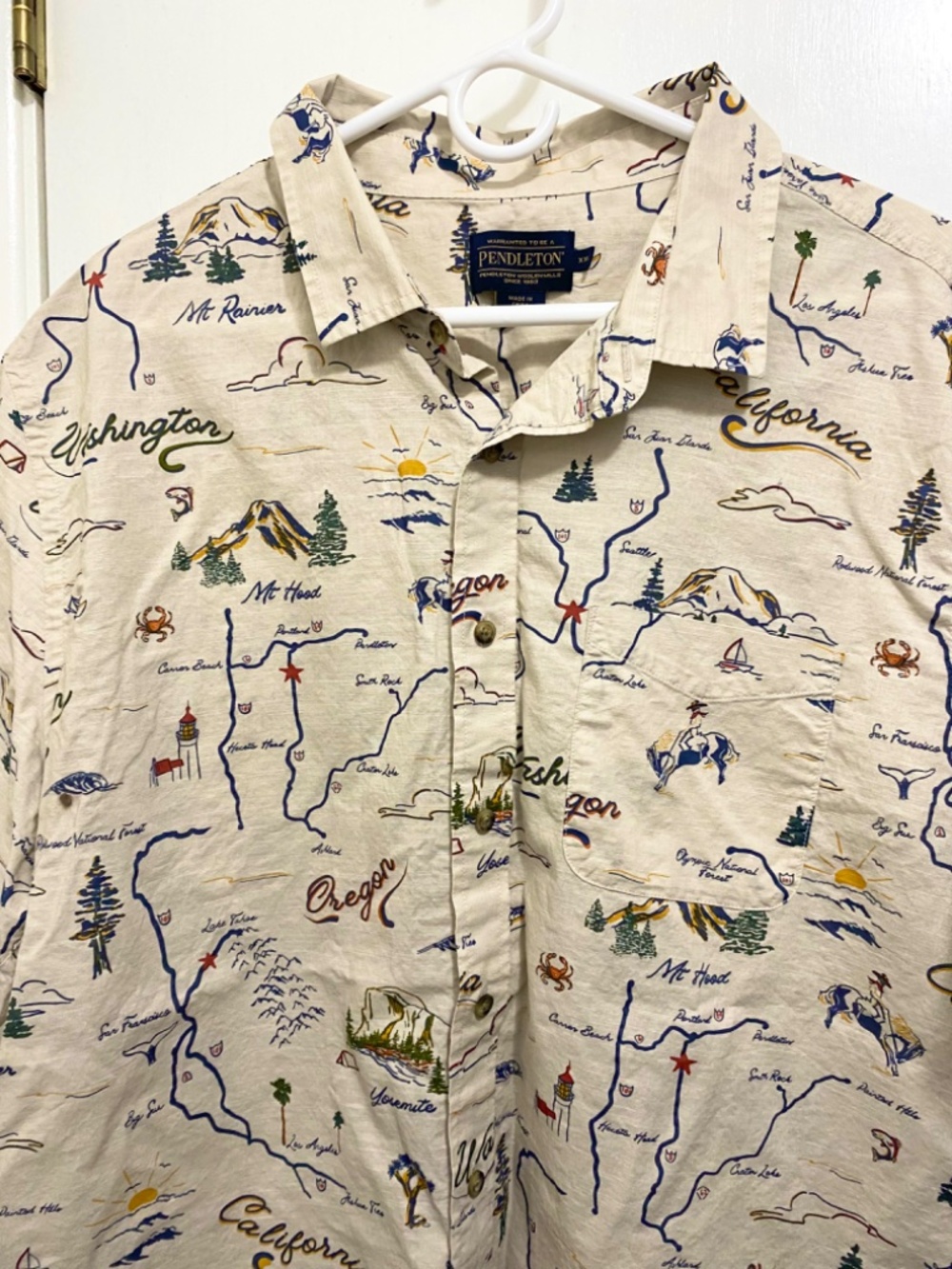 Pendleton Pendleton Brown Size XL Men’s Button down Short Sleeve Shirt - Picture 5 of 9